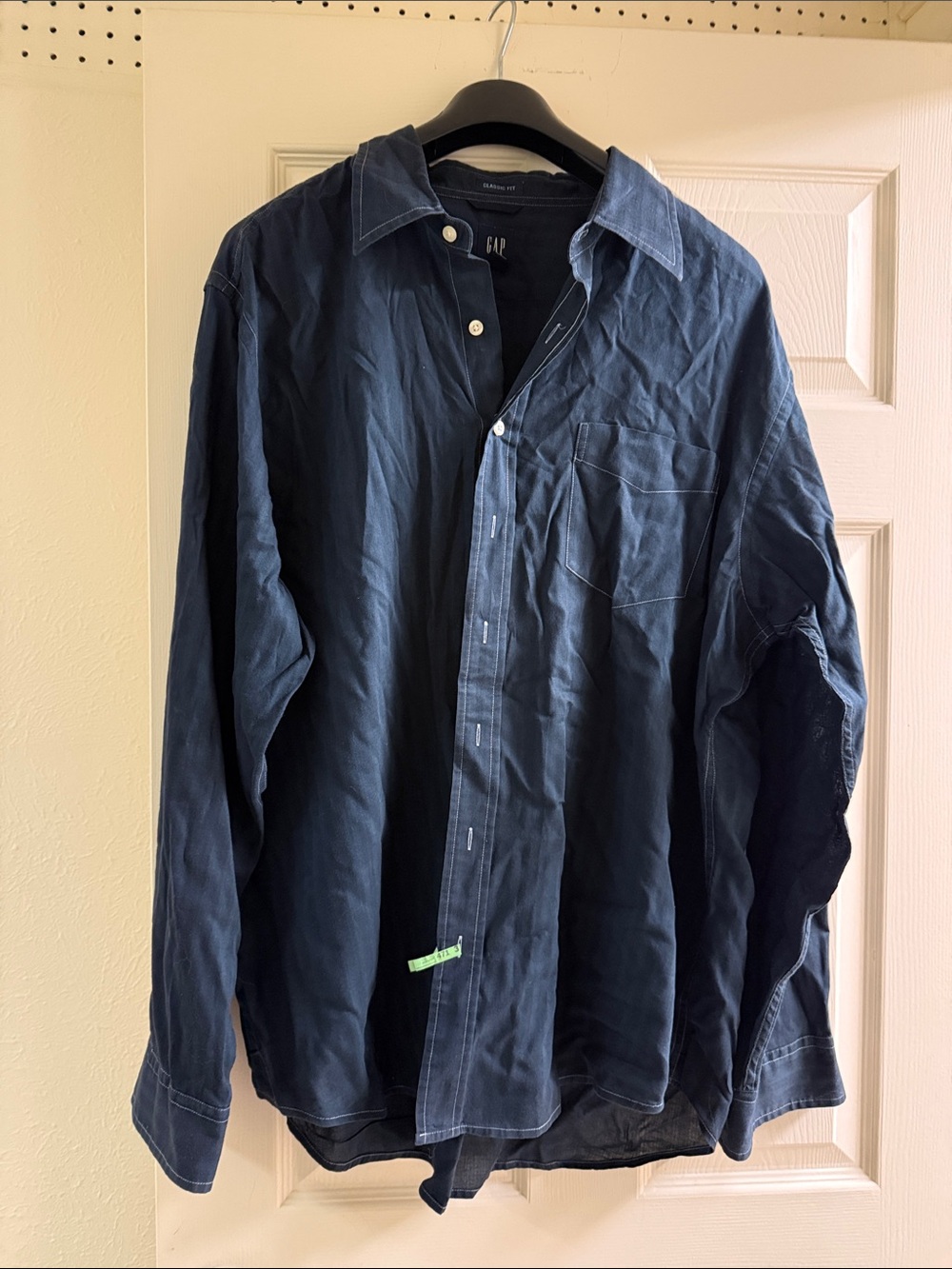 GAP Dark Navy Long-Sleeve Button-Down Shirt